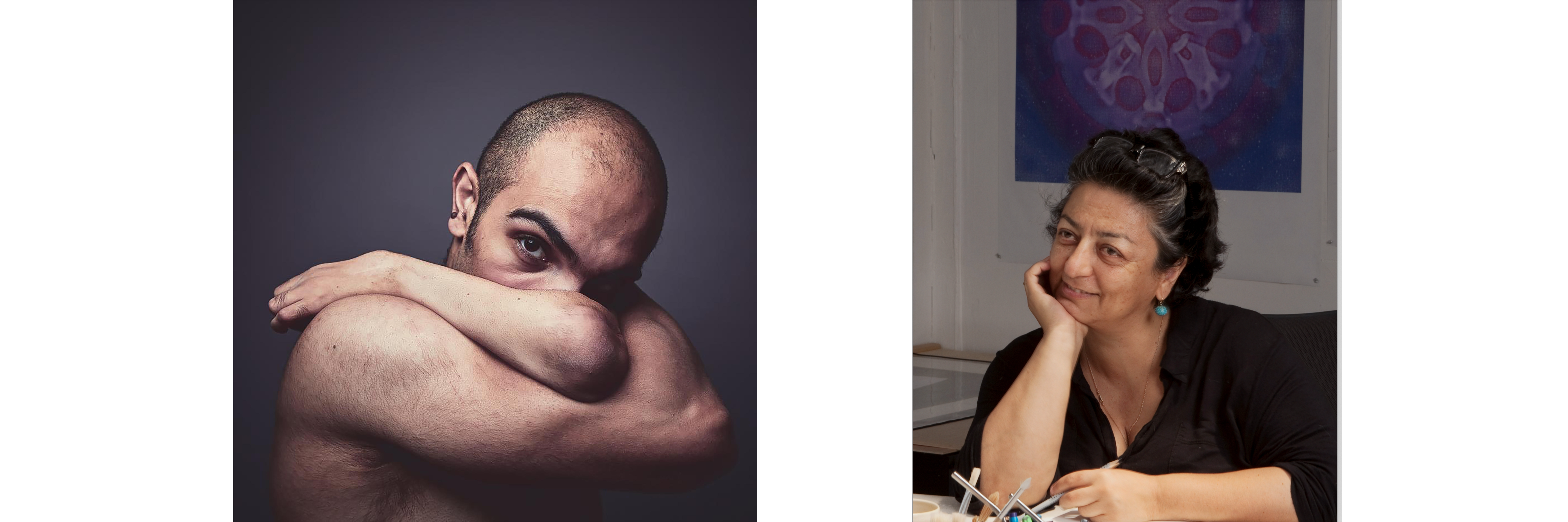 Mohammad Barrangi: ADVOCARTSY and Mohammad Barrangi; Yassi Mazandi: Photo Credit/ Maloney Fine Art / Ed Glendinning Photography