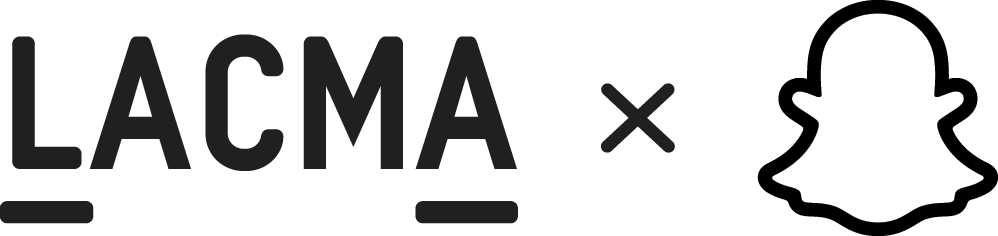 Snapchat logo with LACMA