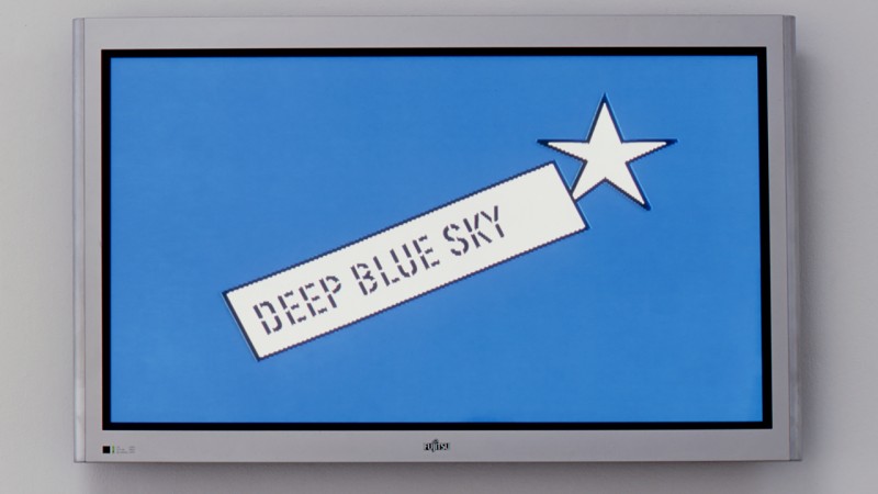 Image: Lawrence Weiner, Deep Blue Sky, 2002