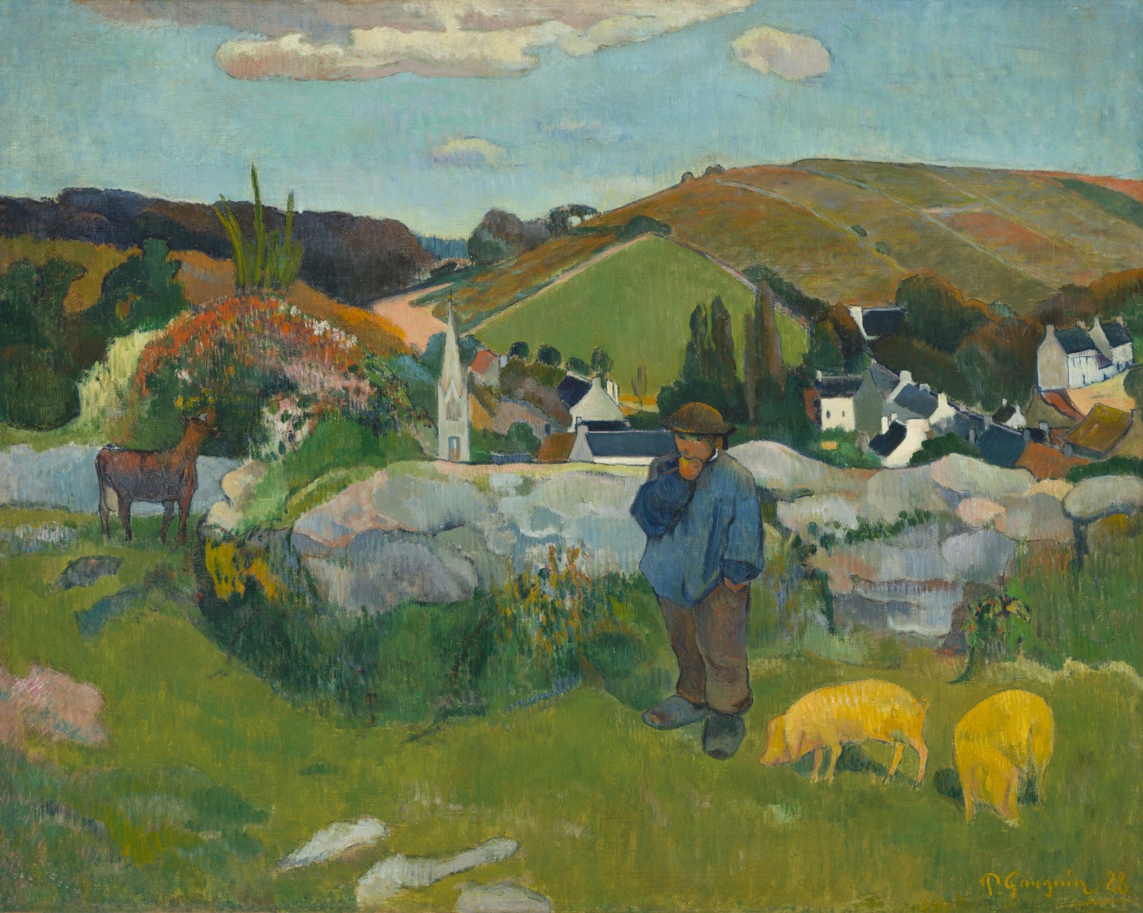 Image: Paul Gauguin, The Swineherd (Le Gardien de porcs), 1888