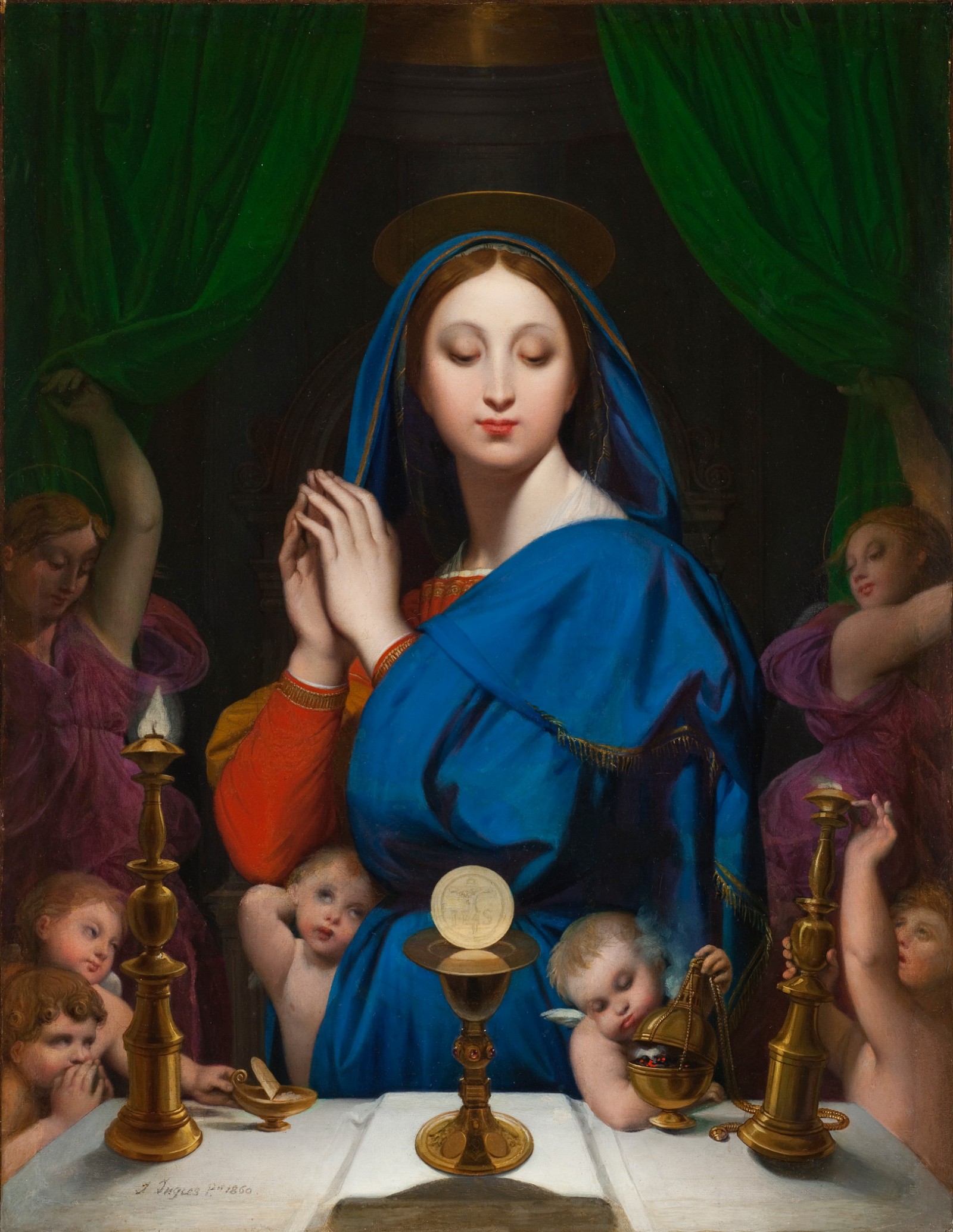 Image: Jean-Auguste-Dominique Ingres, The Virgin with the Host, 1860