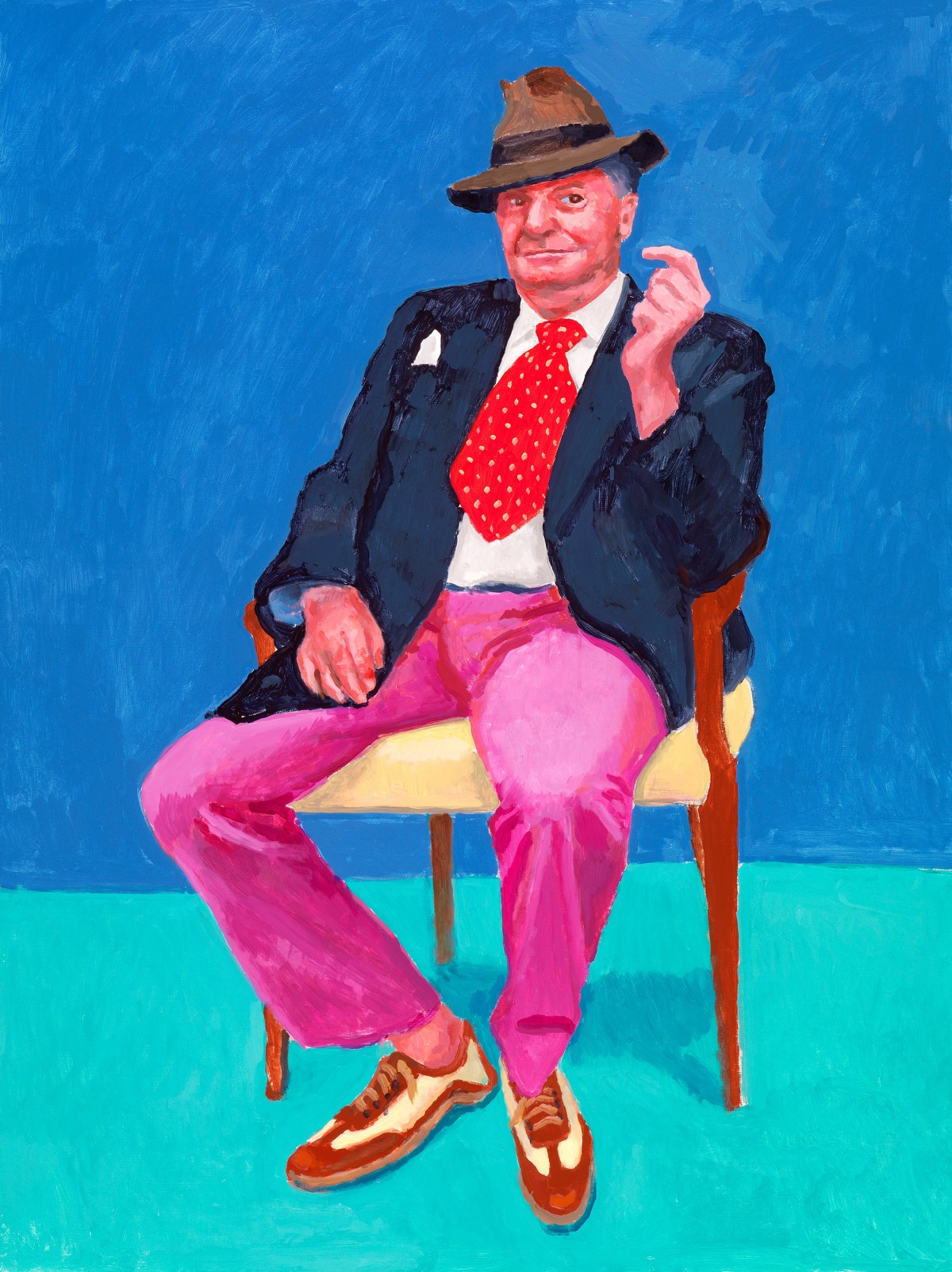 Image: David Hockney, Barry Humphries, 26th, 27th, 28th March 2015 from 82 Portraits and 1 Still-life, 2015