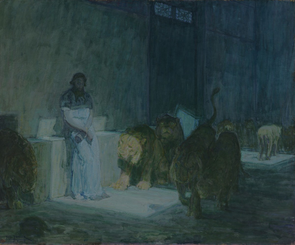 Image: Henry Ossawa Tanner, Daniel in the Lions' Den, 1907-1918