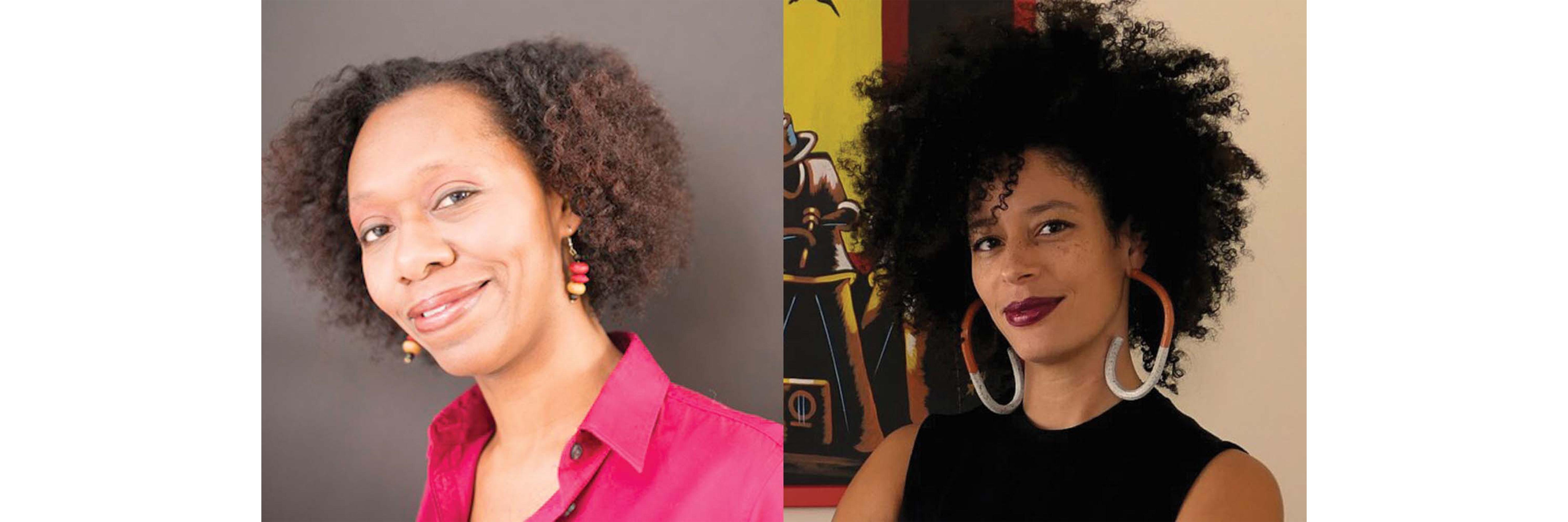 Headshots of poet celeste doaks and scholar Dr. Tiffany E. Barber