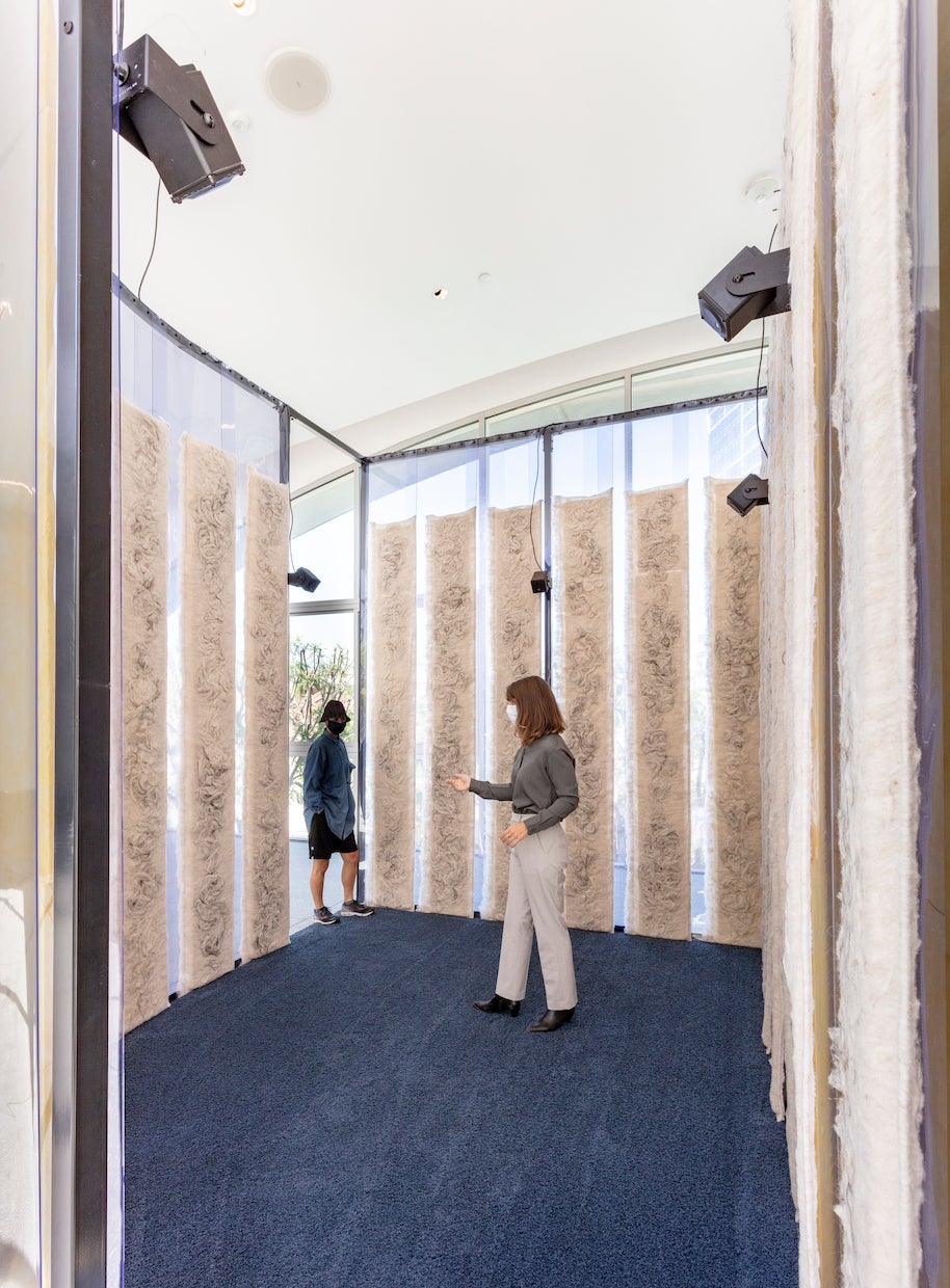 Jacqueline Kiyomi Gork, the input of this machine is the power an output contains, Made in L.A. 2020: a version, installation view, Hammer Museum, Los Angeles, photo: Joshua White