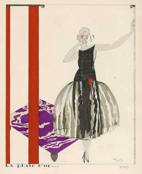 Les Feuillets d' Art, Volume VI, le feuillets de la mode, "La pluie d'or..."