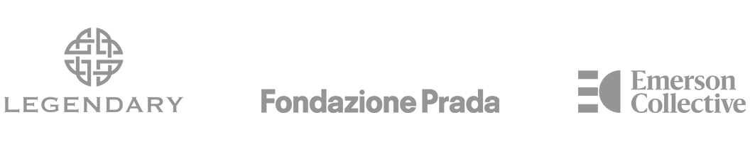 Legendary, Fondazione Prada, Emerson Collective Logos