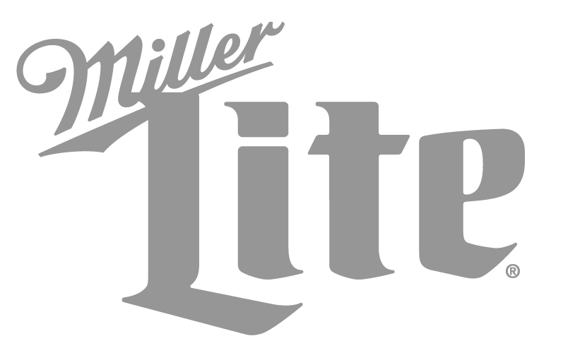 Miller Lite Word Mark Grey