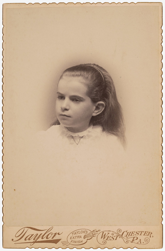 Caroline Hughes Hannum, age 10, 1890