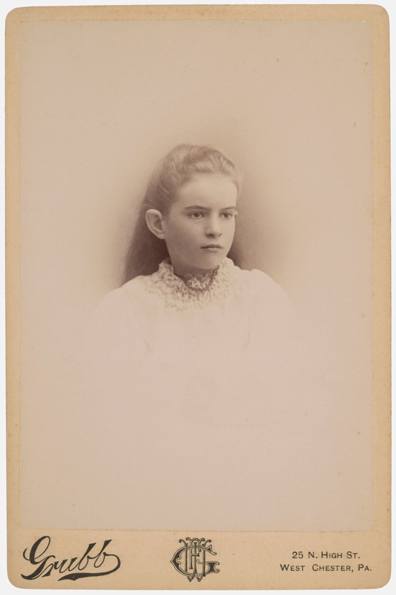 Caroline Hughes Hannum, age 11, 1891