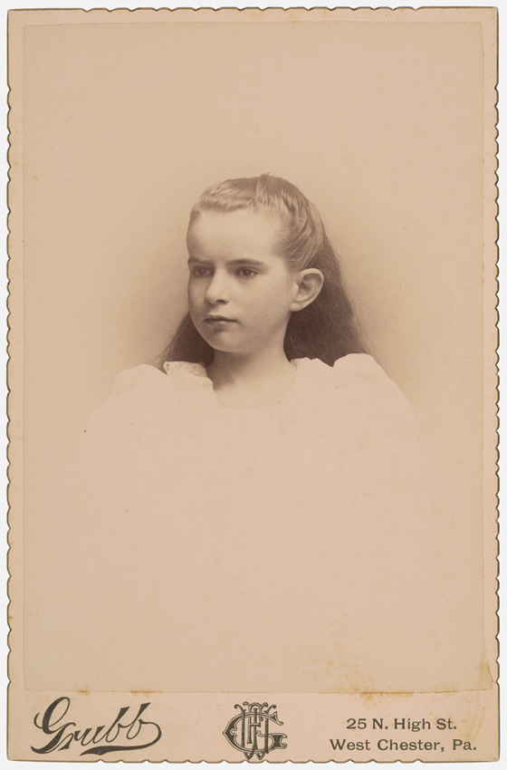 Caroline Hughes Hannum, age 12, 1892