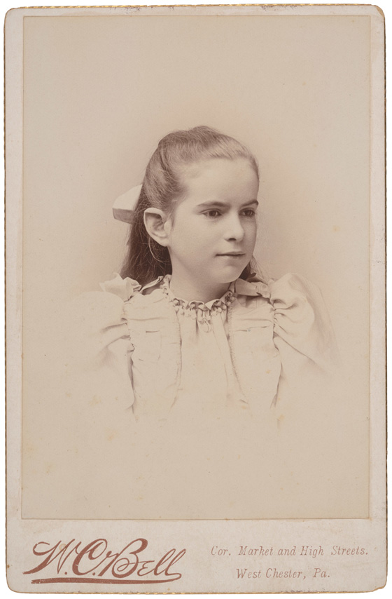 Caroline Hughes Hannum, age 13, 1893
