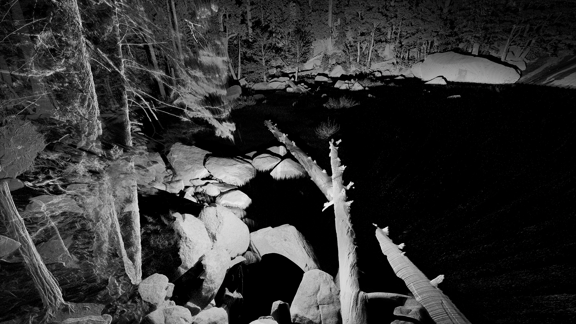 Water, the nemesis subject matter, at Emerald Pool, Yosemite. © ScanLAB Projects