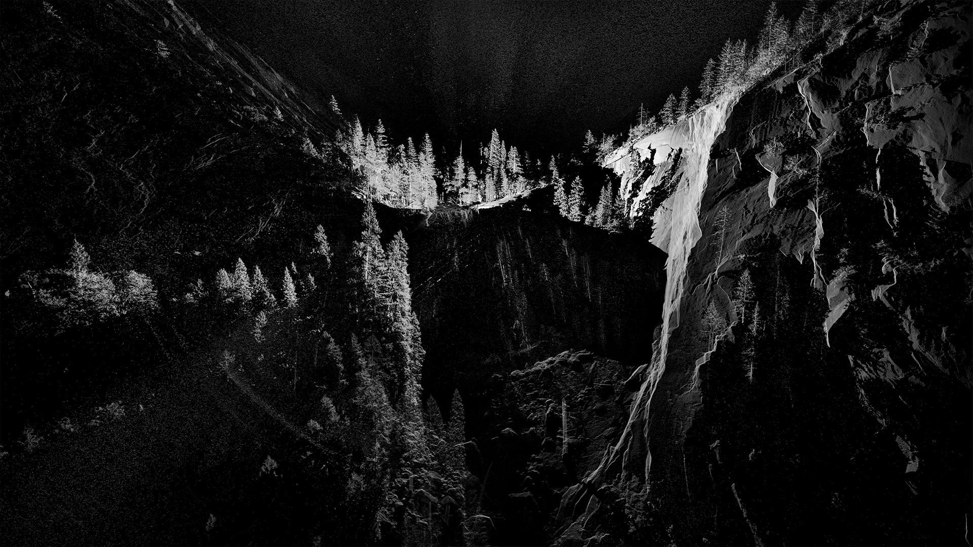 3D scan from the top of Vernal Falls, Yosemite. © ScanLAB Projects