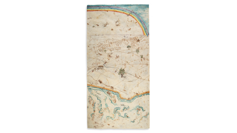 Sandy Rodriguez, Rainbows, Grizzlies, and Snakes, Oh My! - Conquest to Caging in Los Angeles, 2019, Los Angeles County Museum of Art, Purchased with funds provided by AHAN: Studio Forum, 2019 Art Here and Now, © Sandy Rodriguez, photo by J6 Creative