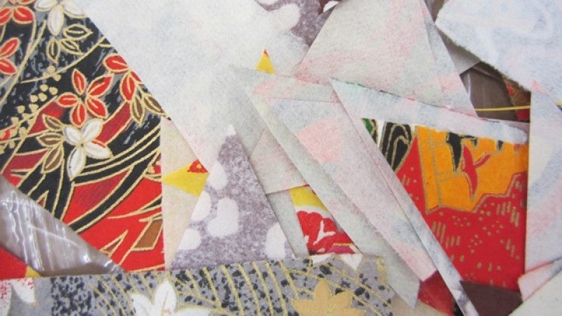 assortment of decorative paper