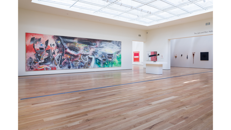 Installation view of the new Modern Art presentation on BCAM, Level 3, Los Angeles County Museum of Art, June 13, 2021–ongoing, Matta's Burn, Baby, Burn (L'escalade) (1965–66) © 2023 Artists Rights Society (ARS), New York/ADAGP, Paris, photo © Fredrik Nilsen