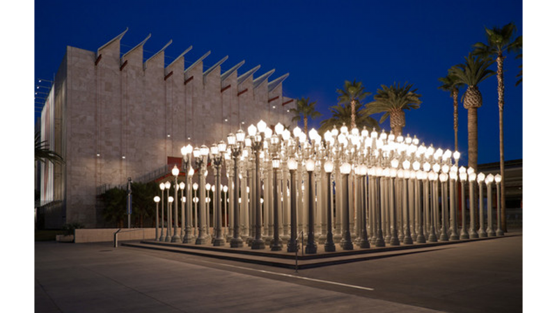 image of urban light in front of LACMA