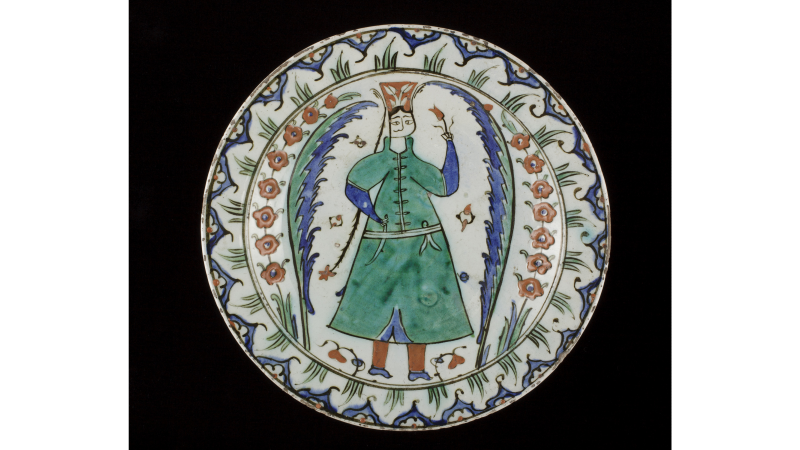 Dish, Turkey, Iznik, Ottoman Period, first half of 17th century, Los Angeles County Museum of Art, purchased with funds provided by Camilla Chandler Frost in honor of the museum's 40th anniversary, photo © Museum Associates/LACMA