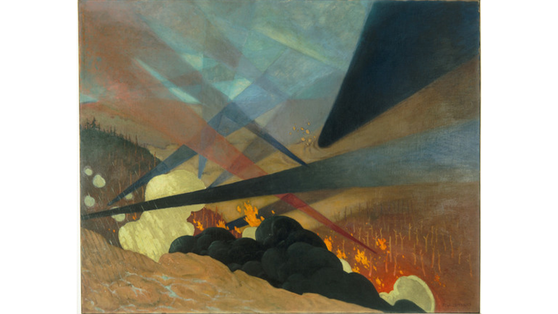 Félix Edouard Vallotton, Verdun, 1917, oil on canvas, 57 1/2 × 44 7/8 in. (146 × 114 cm), Musée de l’Armée, Paris, photo © Musée de l’Armée, Dist. RMN-Grand Palais/Art Resource, NY