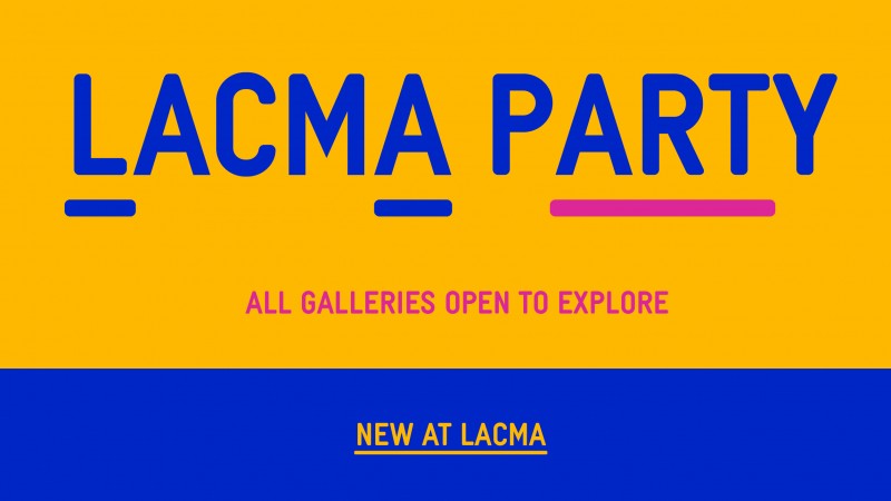 LACMA Party Announcement Graphic