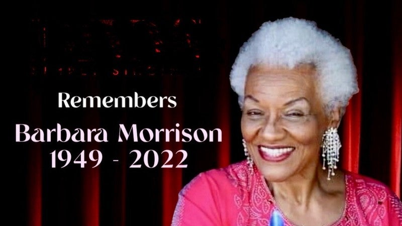 Remembers Barbara Morrison 1949-2022 