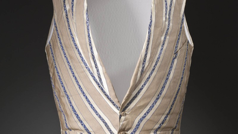 Man's Vest with Removable Chest Pads, circa 1840