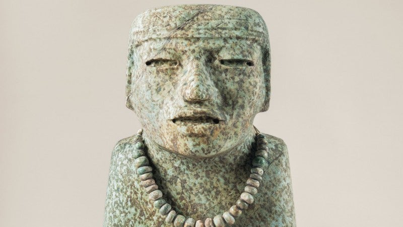 Standing Figure, Tlalocan [tunnel under Feathered Serpent Pyramid], Teotihuacan, Mexico, 200–250