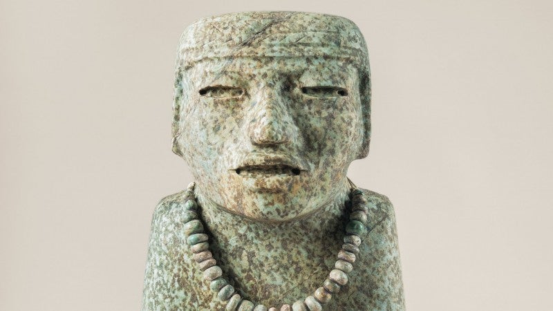 Standing Figure, Tlalocan [tunnel under Feathered Serpent Pyramid], Teotihuacan, Mexico, 200–250