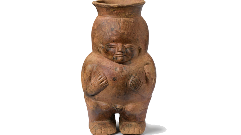 Female Figure Container, Colombia, Calima Region (Ilama Period),