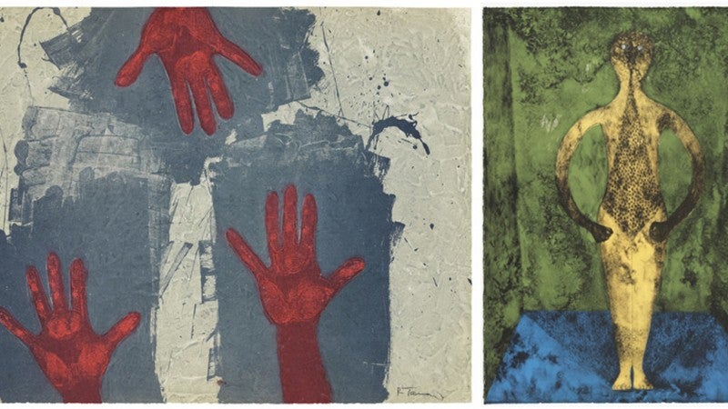 Hands on Blue Background, The Personage