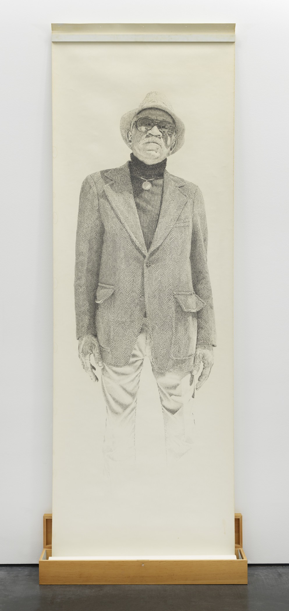 Image: Kent Twitchell, Portrait of Charles White, 1977