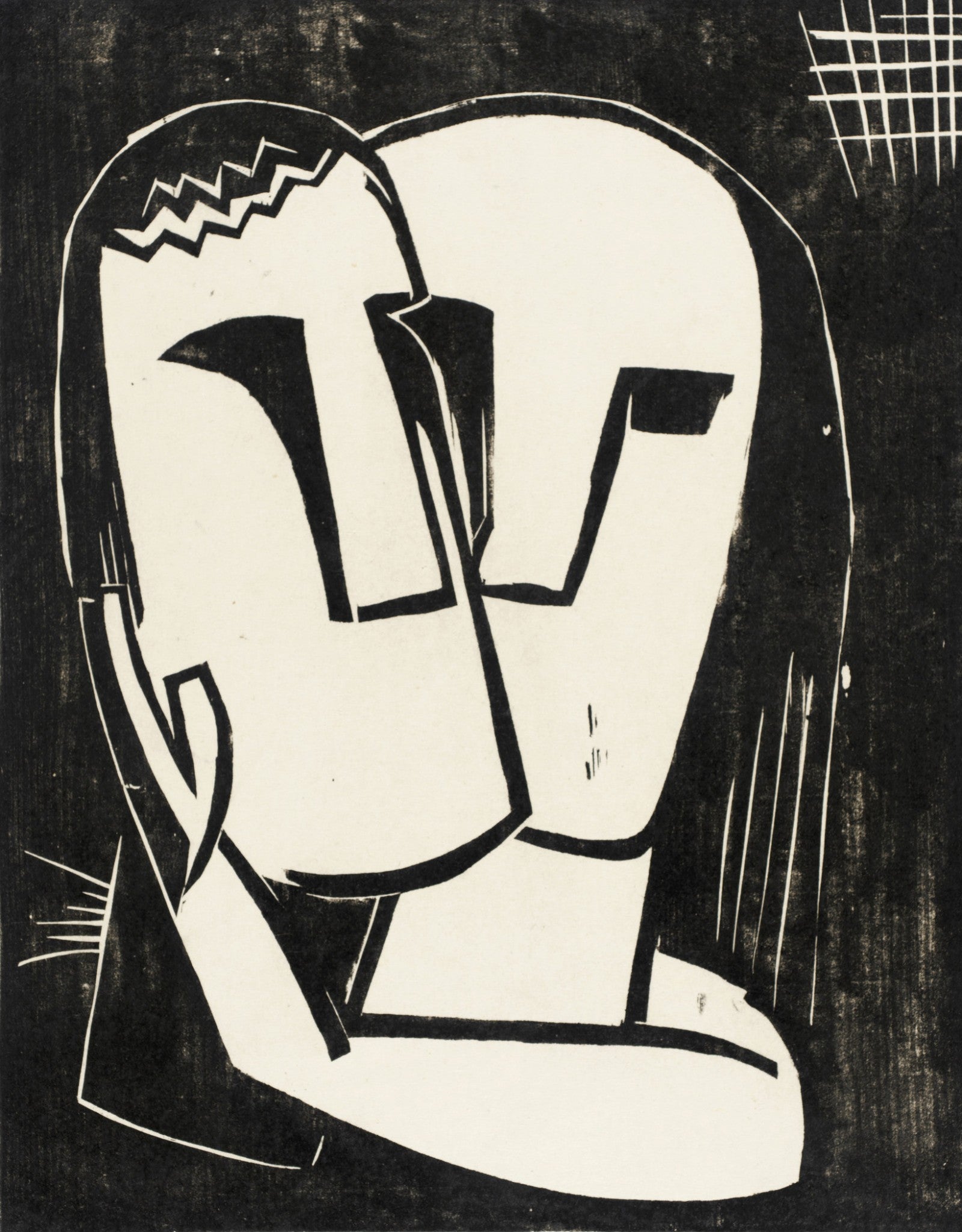 Image: Karl Schmidt-Rottluff, Hyperion Verlag, Liebespaar, 1920