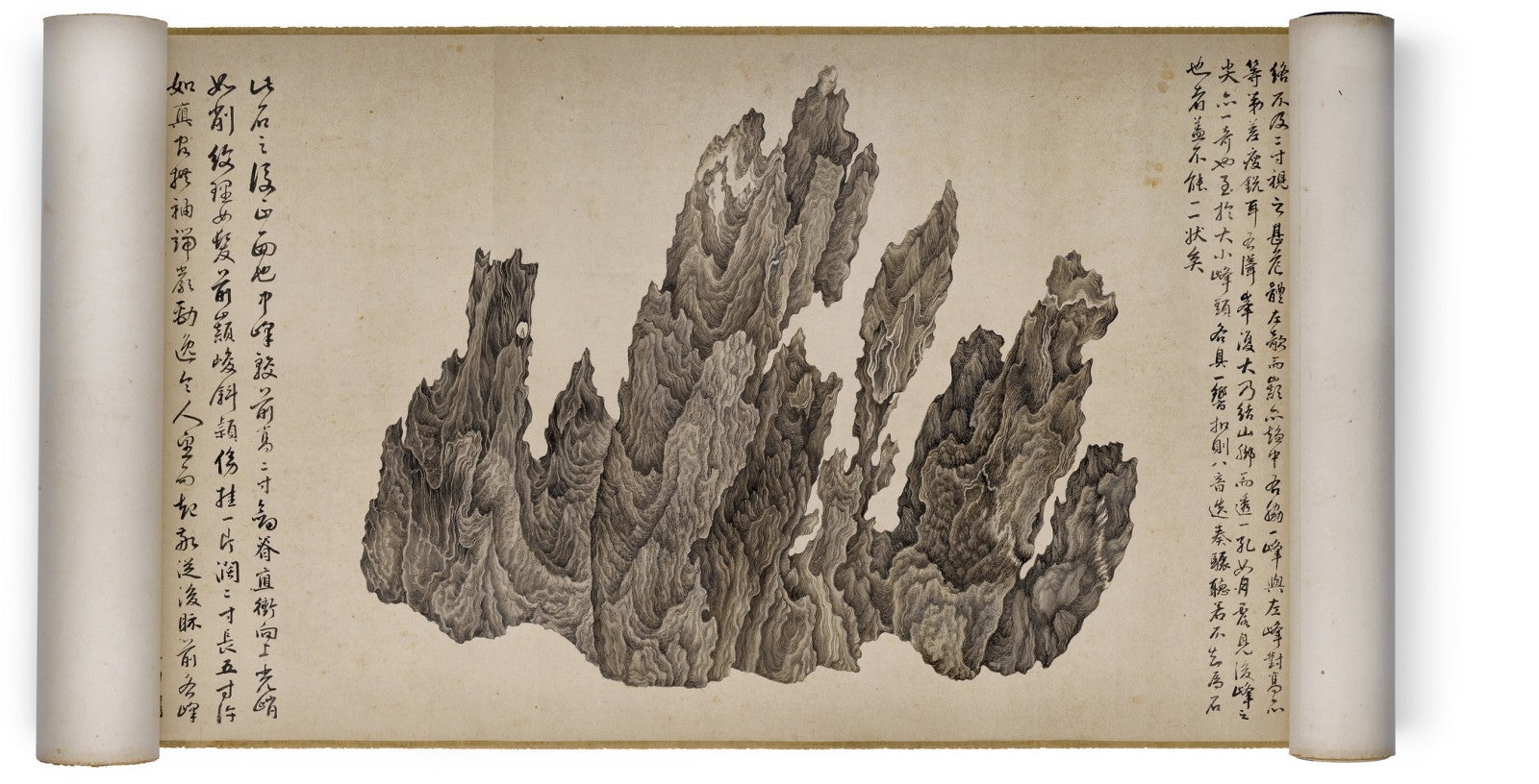 Image: Wu Bin, Ten Views of a Lingbi Stone, China, Ming dynasty