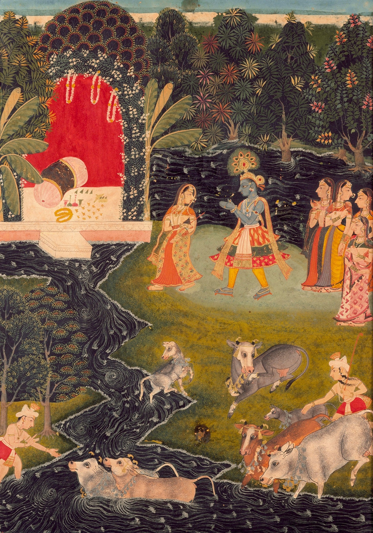 Image: Dalliance in Vrindavan, c. 1725