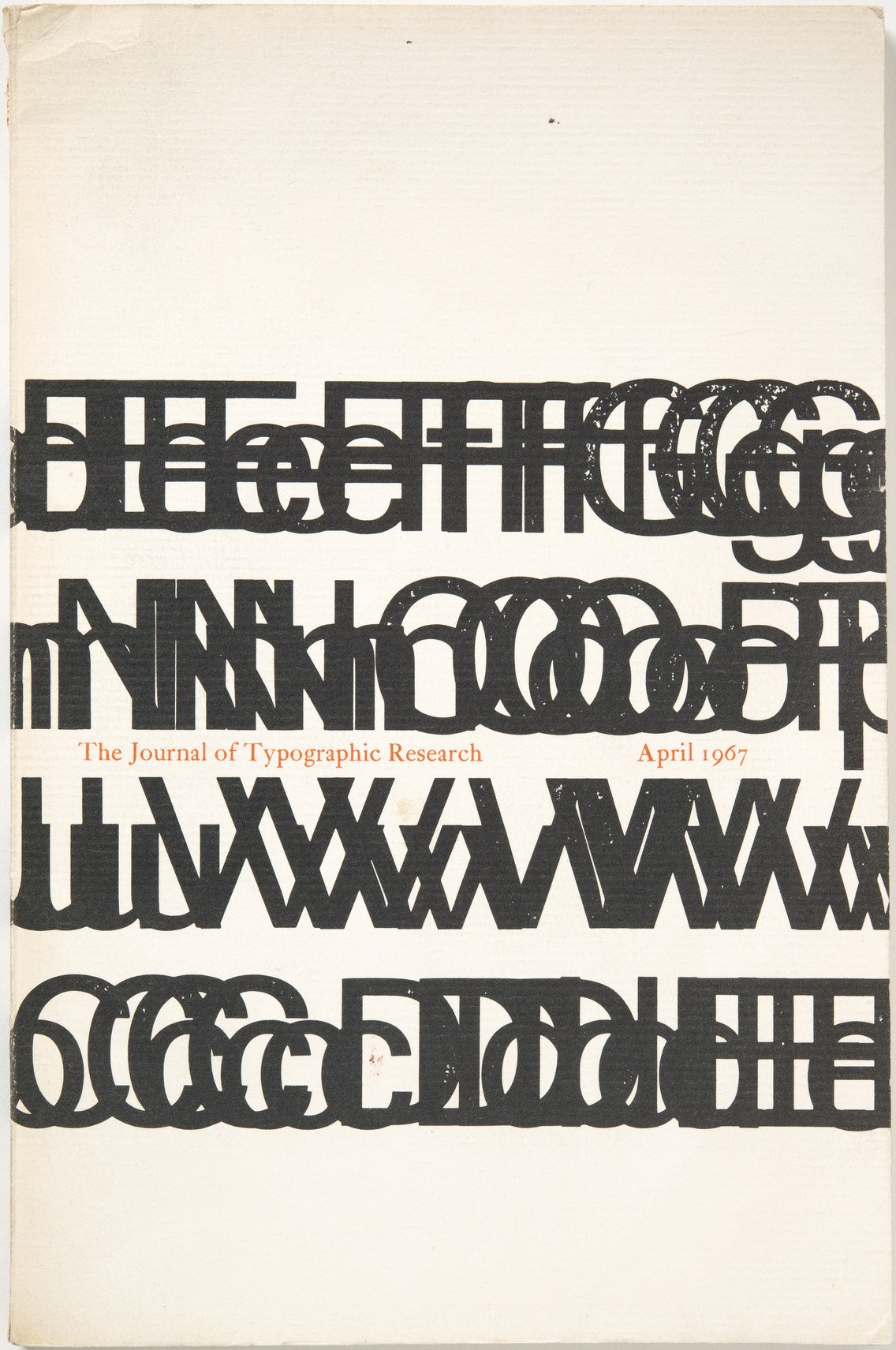 Image: Jack Werner Stauffacher, Journal of Typographic Research, designed 1966–67