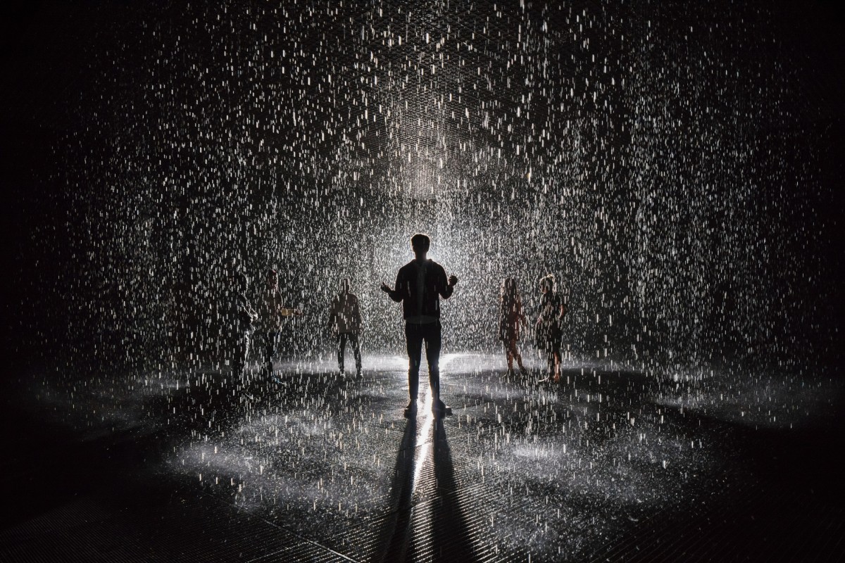 Image: Random International, Rain Room (2012) at the Los Angeles County Museum of Art