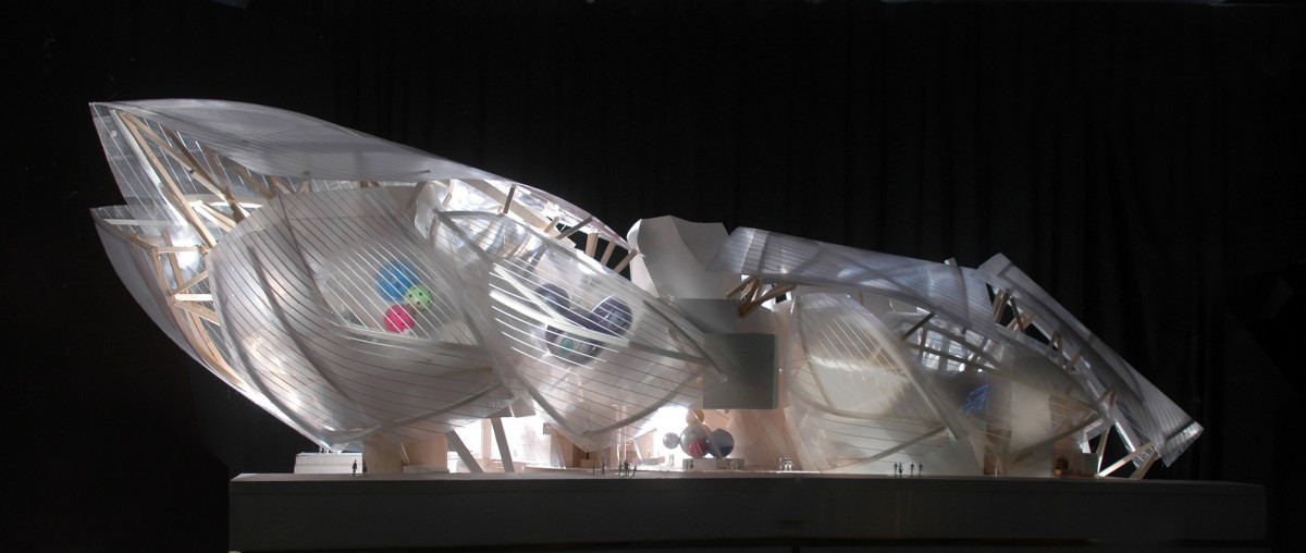 Top Image: Frank Gehry, Fondation Louis Vuitton Final Design Model, 2005–14