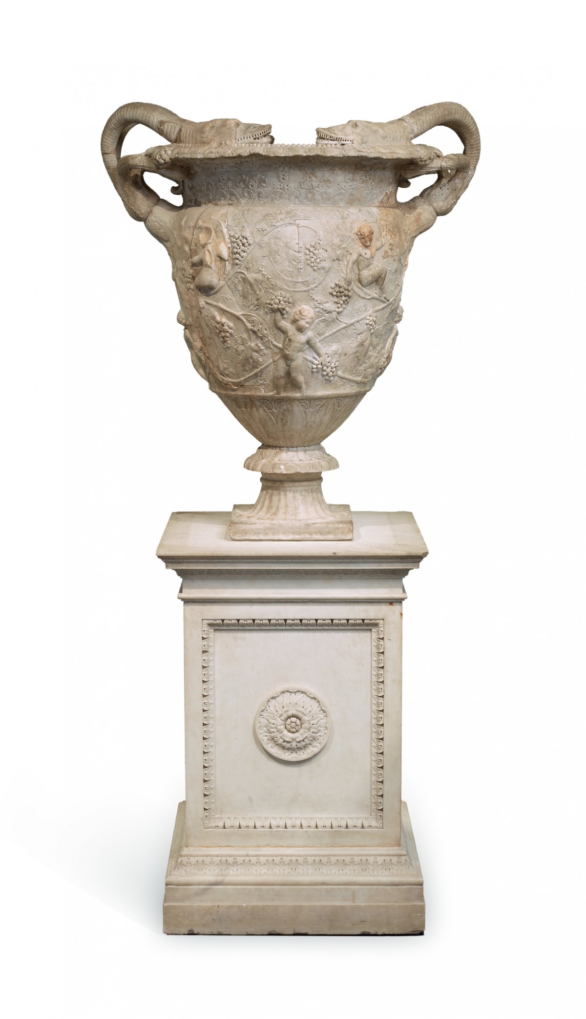 Image: The Stowe Vase, 117–138 (Hadrianic period), fragments excavated 1769 and reconstituted before 1774