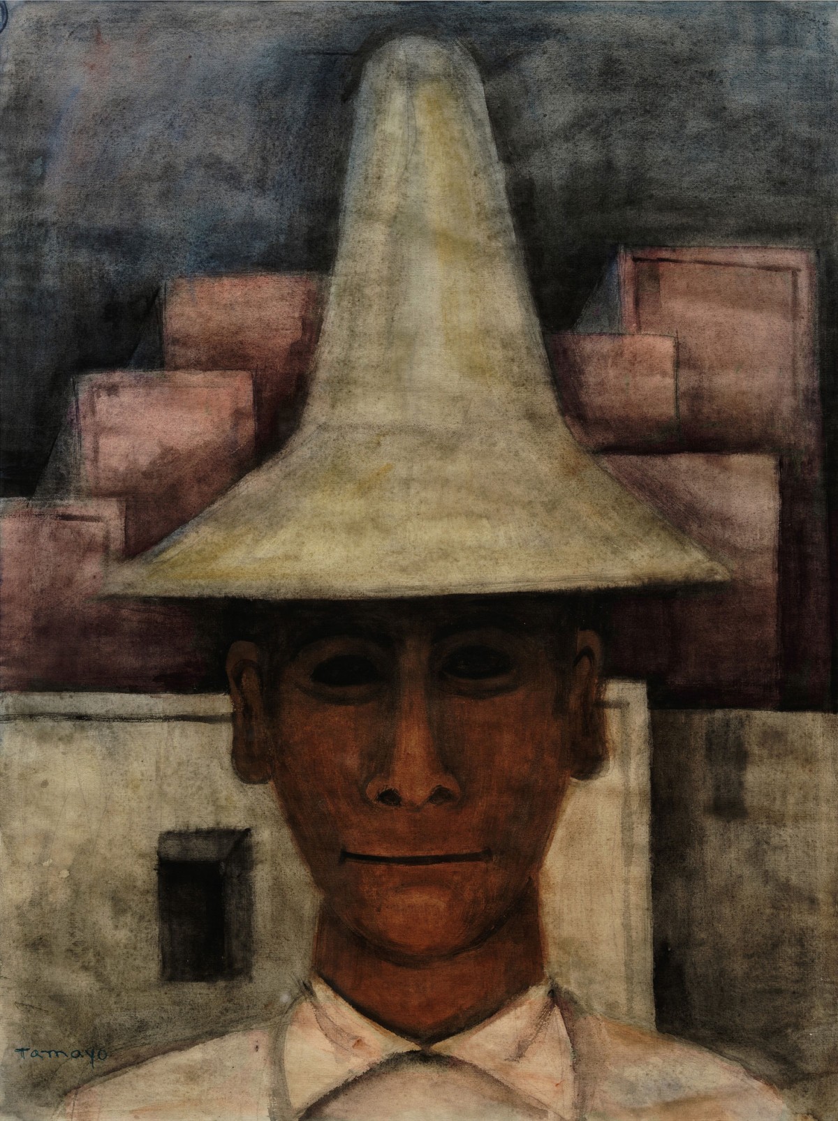 Rufino Tamayo, Man with Tall Hat (Hombre con sombrero alto), circa 1930, 