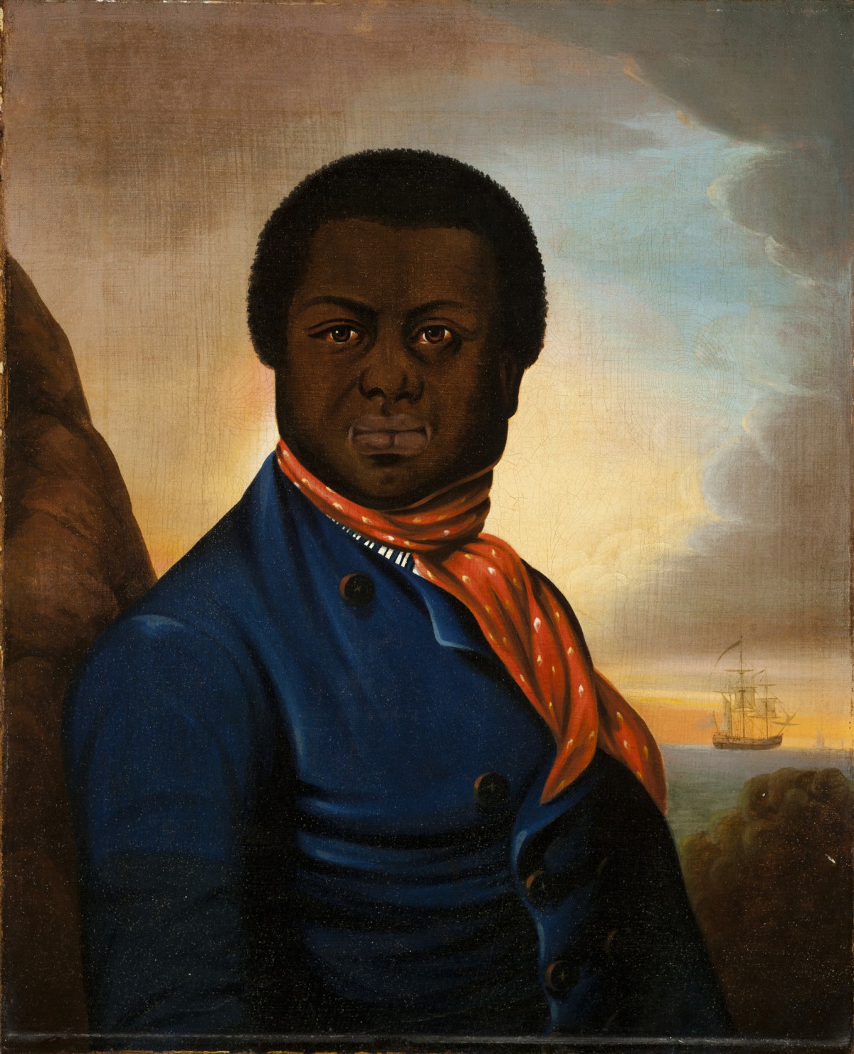 Portrait of a Sailor (Paul Cuffe?), United States, circa 1800, Los Angeles County Museum of Art, Purchased with funds provided by Cecile Bartman, photo © Museum Associates/LACMA
