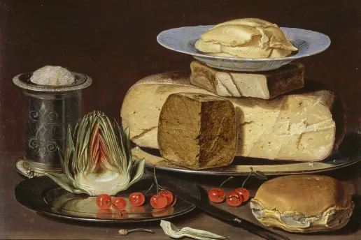 50 Works 50 Weeks: Clara Peeters’s “Still Life with Cheeses, Artichoke, and Cherries”