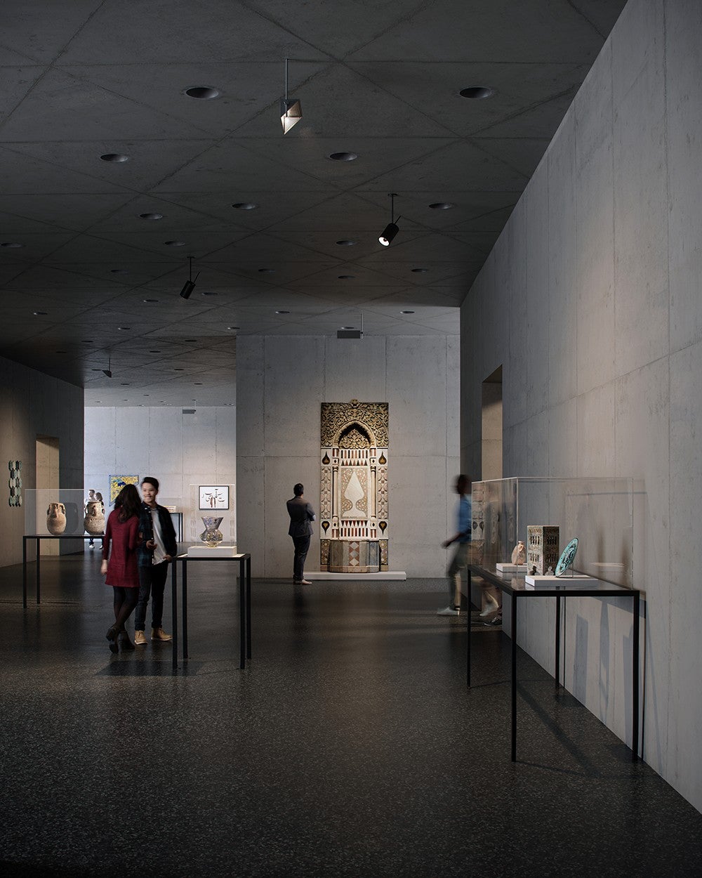 Courtyard gallery, exhibition level, Atelier Peter Zumthor & Partner/The Boundary