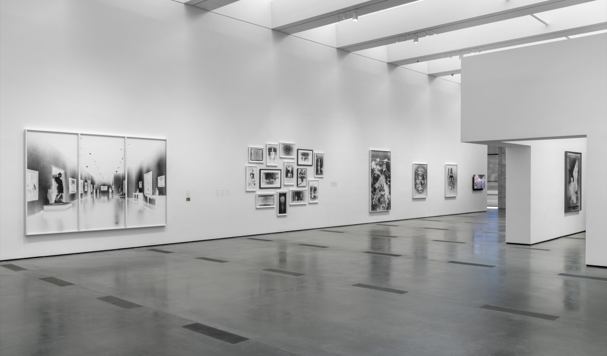 Installation photograph, Vera Lutter: Museum in the Camera, Los Angeles County Museum of Art, 2020, art © Vera Lutter, photo © Museum Associates/LACMA