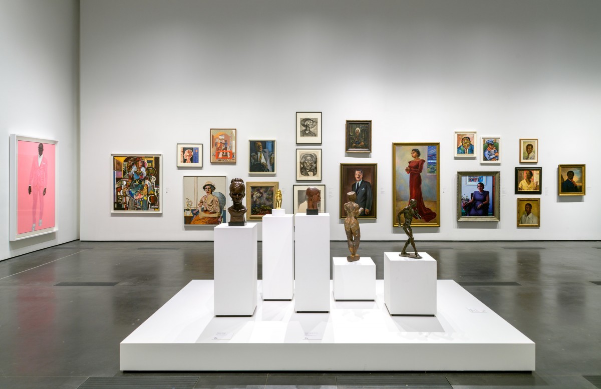 Installation photograph, Black American Portraits, Los Angeles County Museum of Art