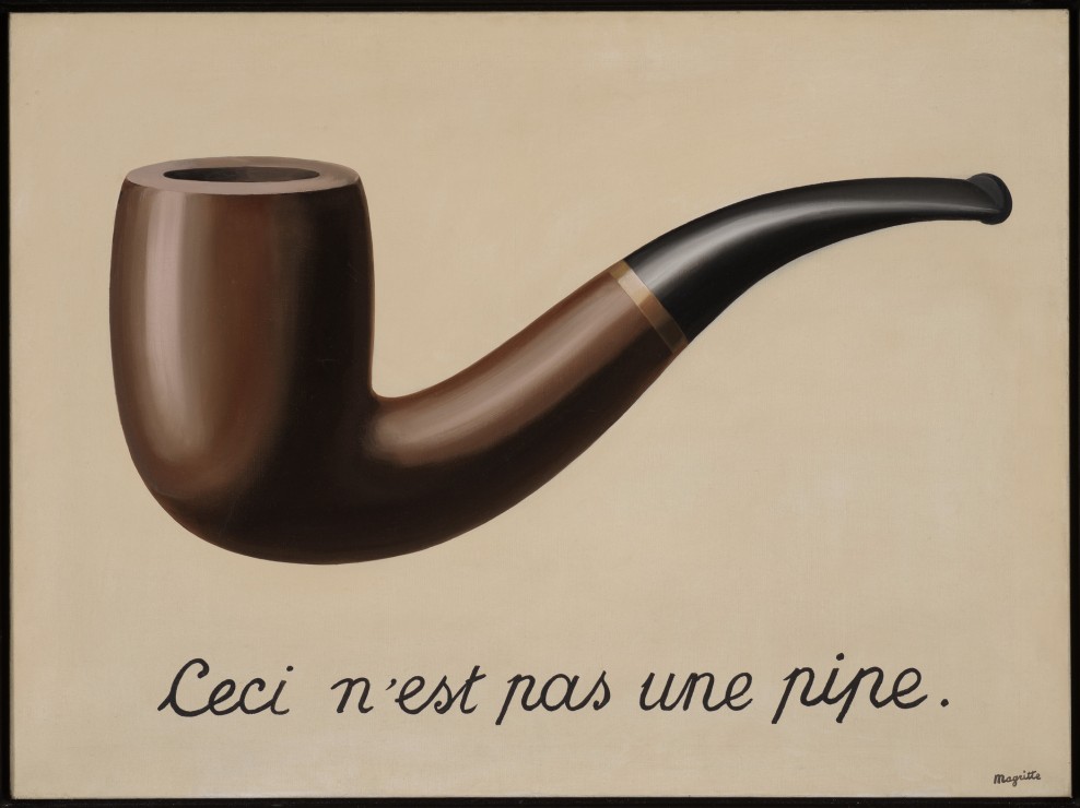 Image: René Magritte, The Treachery of Images (This is Not a Pipe), 1929