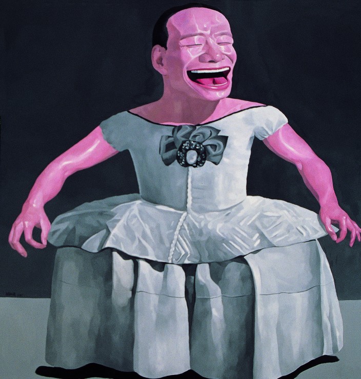Yue Minjun, Infanta, 1997, Oil on canvas