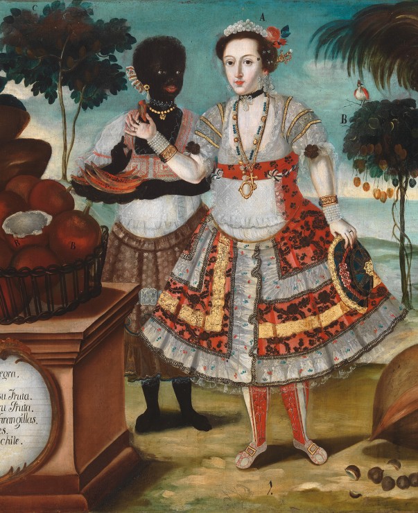 Image: Image Credit: Vicente Albán, Noble Woman with Her Black Slave (detail), c. 1783