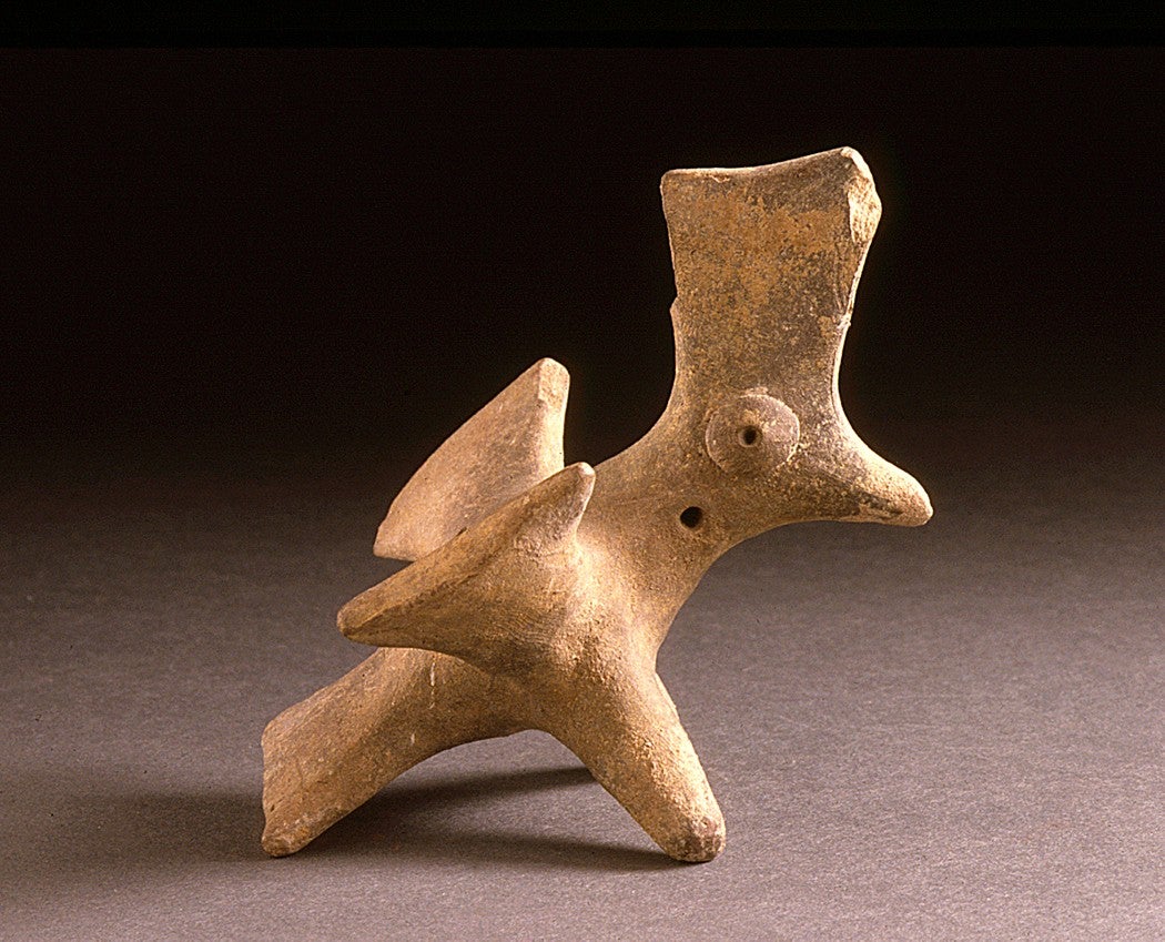 Roadrunner Ocarina Whistle, Mexico, Colima, Colima, 200 BCE–500 CE