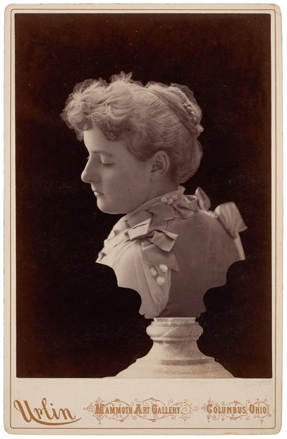 Woman as bust, c. 1885